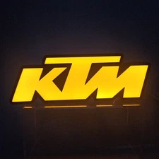 KTM Wall Sign Night Light LED USB  Lightbox Mancave