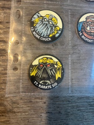   KARATE SID   FULL SET Ninja Warriors in my Pocket Milk Caps Pogs Wrestler
