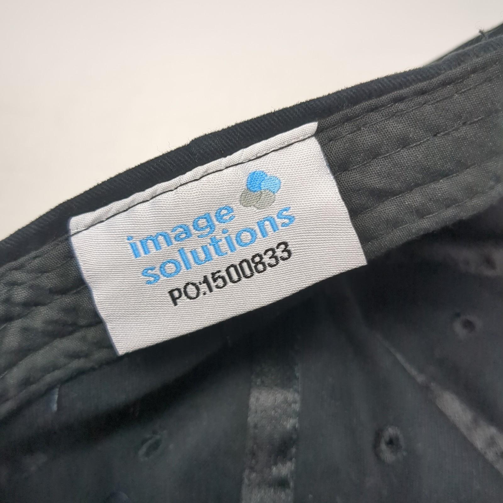 Image Solutions Slideback Hat Black One Size Embr… - image 9