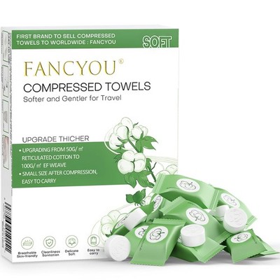 Compressed Towel 100 PCS Disposable Face Towels, Mini Portable Tablets Coin Tiss
