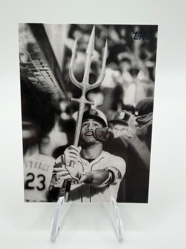 Julio Rodriguez #KHAC-16 — 2025 Topps Update Keegan Hall Art baseball card