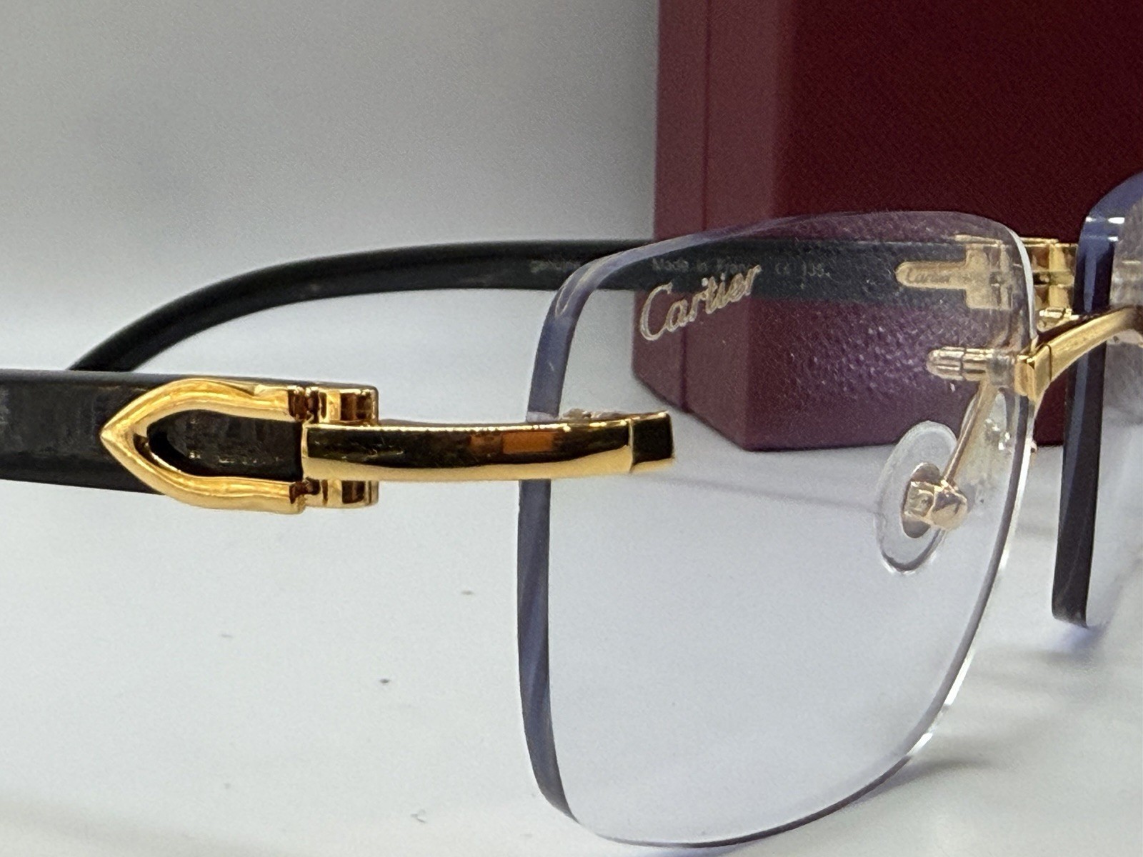 Cartier  Black  Horn  Eyglasses  CT0046S 