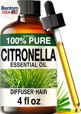 100 Pure Citronella Oil - 4 Fl Oz Citronella Essential Oil for Hair, Skin, Diff