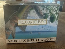 NOS Yankee Candle Tea Lights Coconut Bay Scent 12 Count New Old Stock