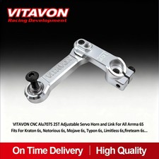 VITAVON CNC Alu7075 25T Adiustable Servo Horn and Link For All Arrma 6s