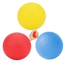 FMELAH 3 PCS Physical Therapy Hand Soft Yellow , Medium Red , Firm Blue 