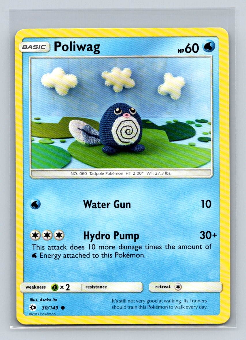 Poliwag #30/149 SM Base Set Common - Pokemon Card D23