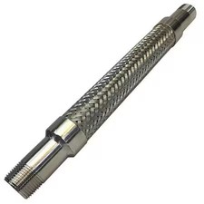 Flexible Metal Hose, 3/8 In. Dia, 18 In. L, 06Pl-Ca11-0180-11C-11C