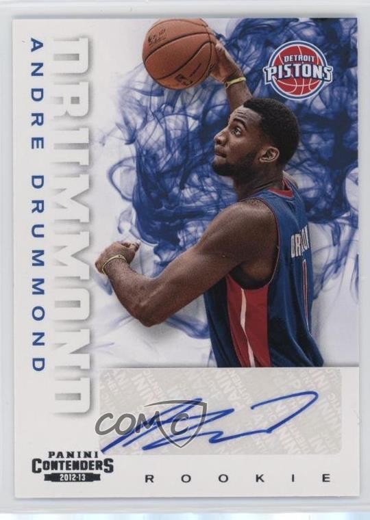 2012-13 Panini Contenders Rookie Andre Drummond #208 Rookie Auto RC 11z5