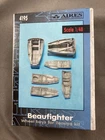 1/48 SCALE AIRES - BEAUFIGHTER WHEEL BAYS FOR TAMIYA - 4195