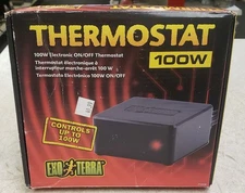 Exo Terra PT2456 ON/OFF Reptile Tank 100W Electronic Thermostat
