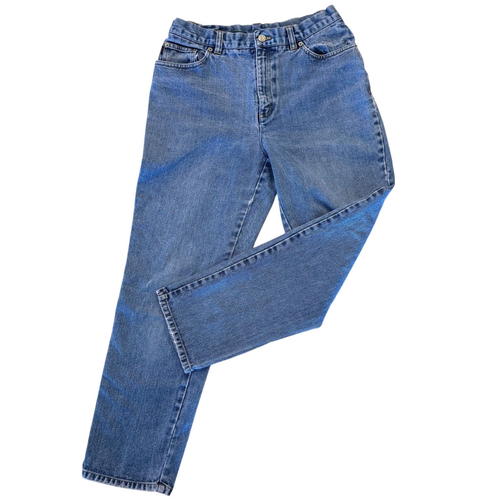 VTG Lauren Jeans Co Ralph Lauren Womens Blue Denim Straight Leg Jeans Size 8