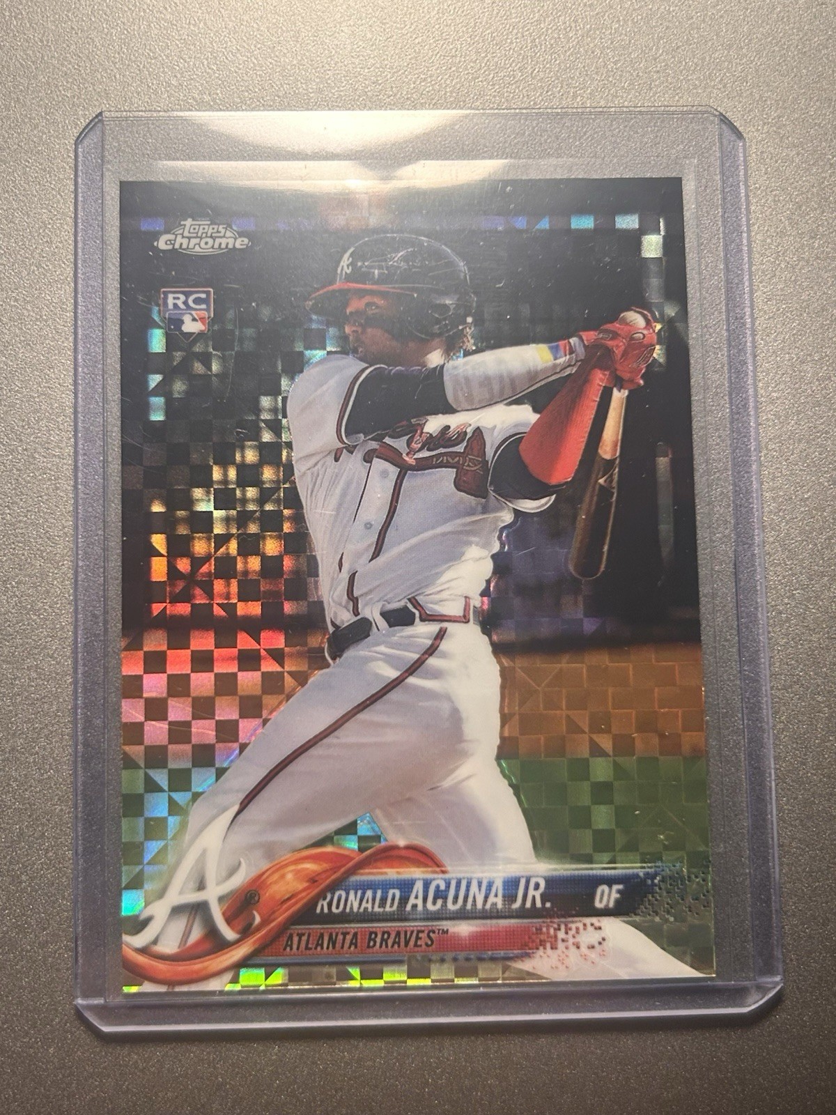 2018 Topps Chrome - Ronald Acuna Jr. #193 X-Fractor (RC)