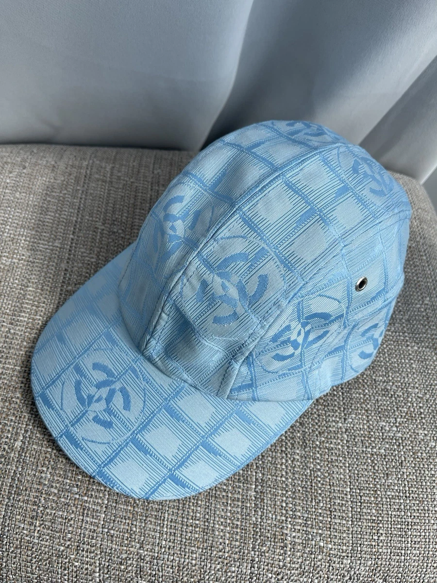 Chanel キャップ　帽子　水色　白　総柄　オランダ製　レディース CHANEL Hats for Women for sale | eBay