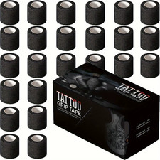 3/6/12/24/48 Pieces Disposable Black Tattoo Handle Cover Wrap