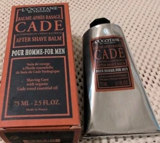 L 'Occitane Cade After-Shave Balm with Essential Oils, Men’s Skincare New In Box