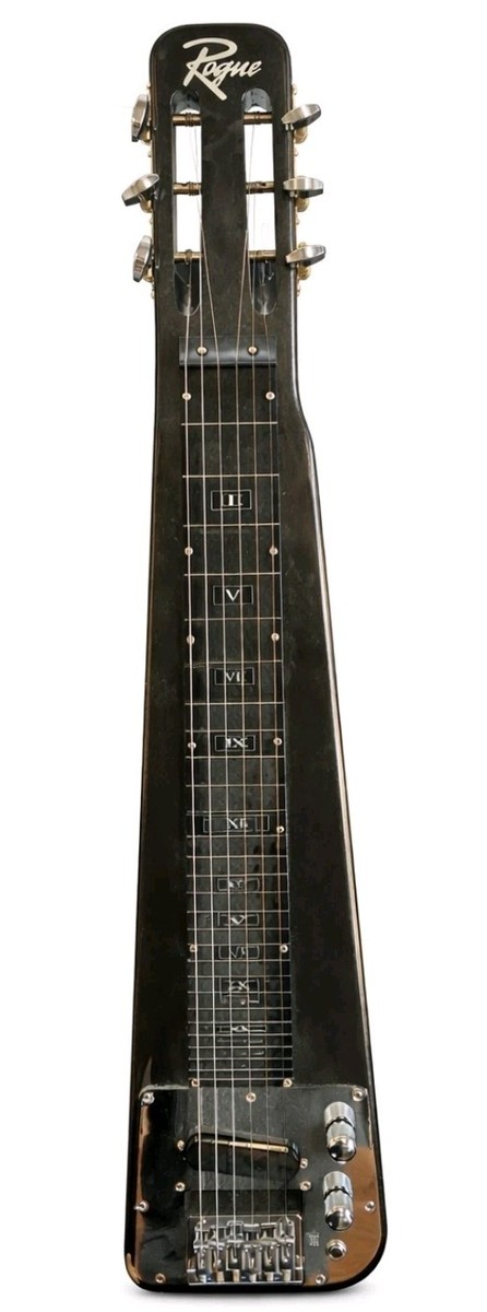 Rogue RLS-1 Lap Steel Guitar Metallic Black Fast Shipping