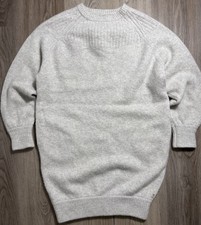 Kit And Ace Women's Chunky Cashmere Boyfriend Fit Long Sweater Comfy Gray S/M