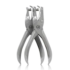 1 Hole Punch 2 Pack Silver Single Hole Puncher 8 Sheet Capacity Classic