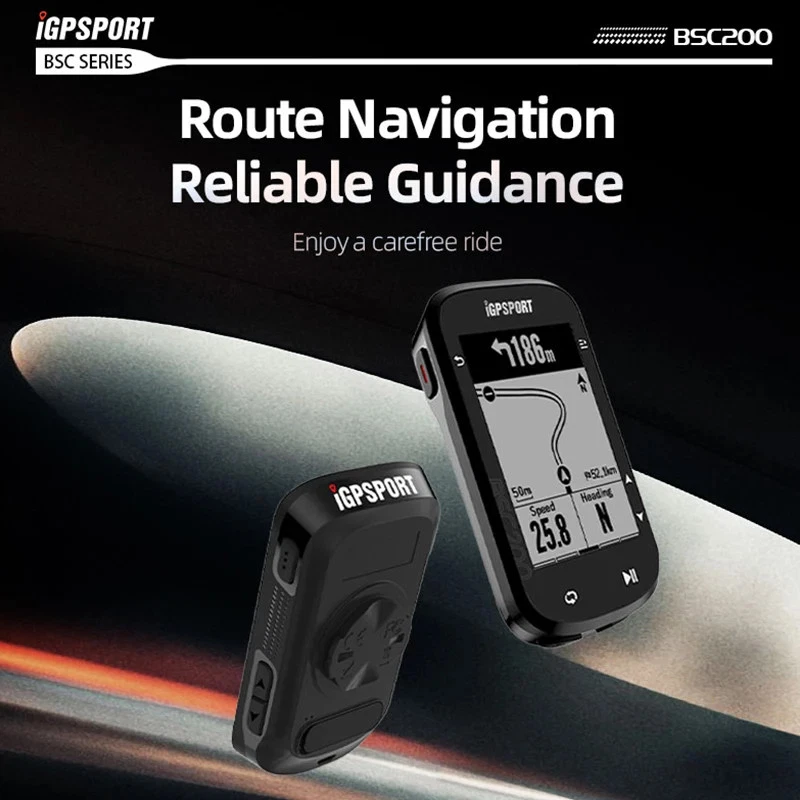 IGPSPORT BSC200 GPS Bike Computer Wireless Speedometer ANT+ Cycling Odometer - Image 2 of 4