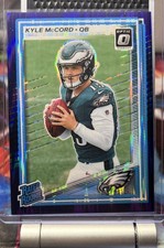 2025 Donruss Optic Kyle McCord Purple Shock Prizm Rookie Card 283 RC Eagles!. rookie card picture