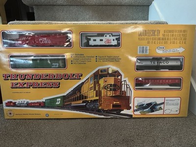 Vintage, IHC Mehano Thunderbolt Express HO Train Set, Coca Cola Diet Coke w/ Box