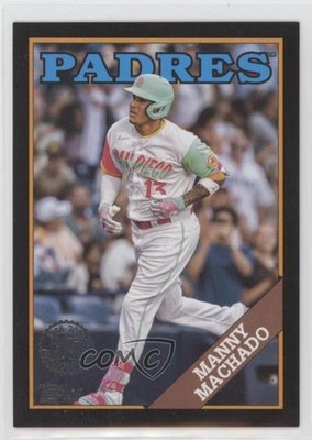 2023 Topps Series 1 1988 Topps Baseball Black 28/299 Manny Machado #T88-47 10do