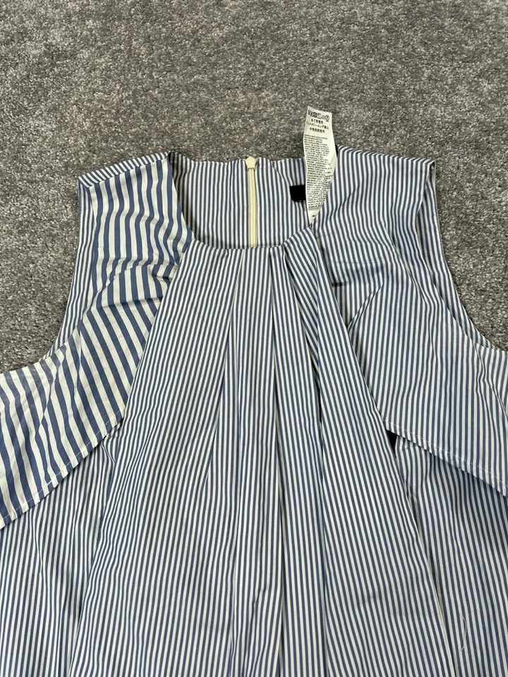 Vestido Weekend Max Mara para mujer 4 azul blanco algodón * Foto 2 de 4