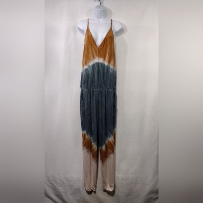 Young Fabulous & Broke Tie Dye Jumpsuit Women's S Multicolor Boho Retro 90s