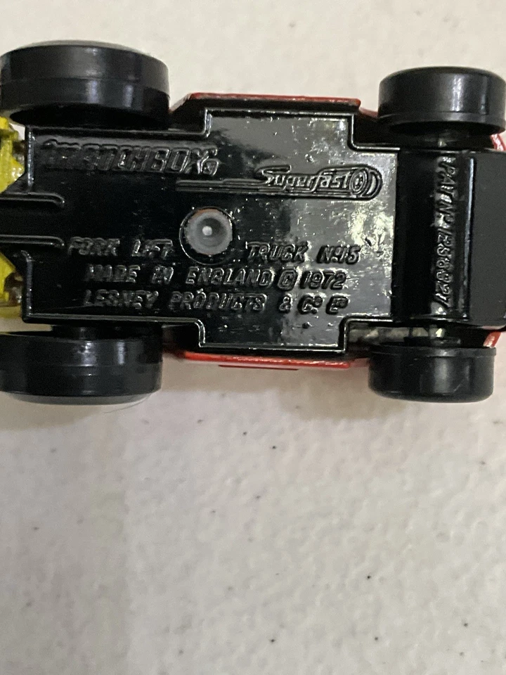 Carretilla elevadora Lesney Matchbox Superfast #15 1972 vintage hecha en Inglaterra Foto 3 de 4