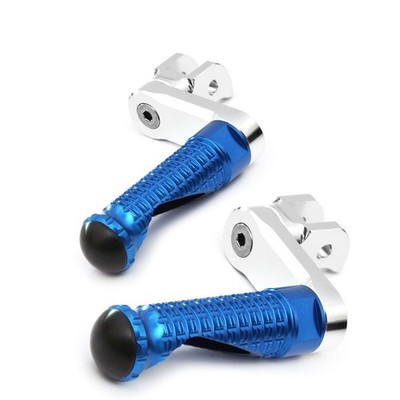 Blue M-PRO 40mm Adjustable Front Footpegs For Kawasaki Z400