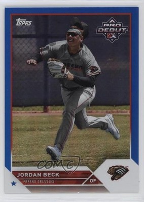 2023 Topps Pro Debut Blue Foil 62/150 Jordan Beck #PD-109 10w8