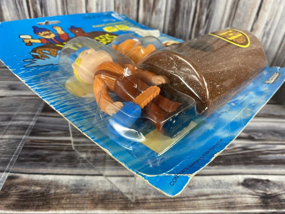 De colección 1982 Kenner Lil Loggers Trapper Tom and Paddles Bear NUEVO SELLADO SIN USAR, EN CAJA RARO Foto 3 de 4