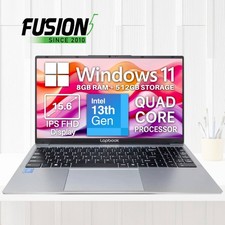 15.6" Windows 11 Laptop 8GB RAM 512GB SSD FHD Student Office Fusion5 S15 N2