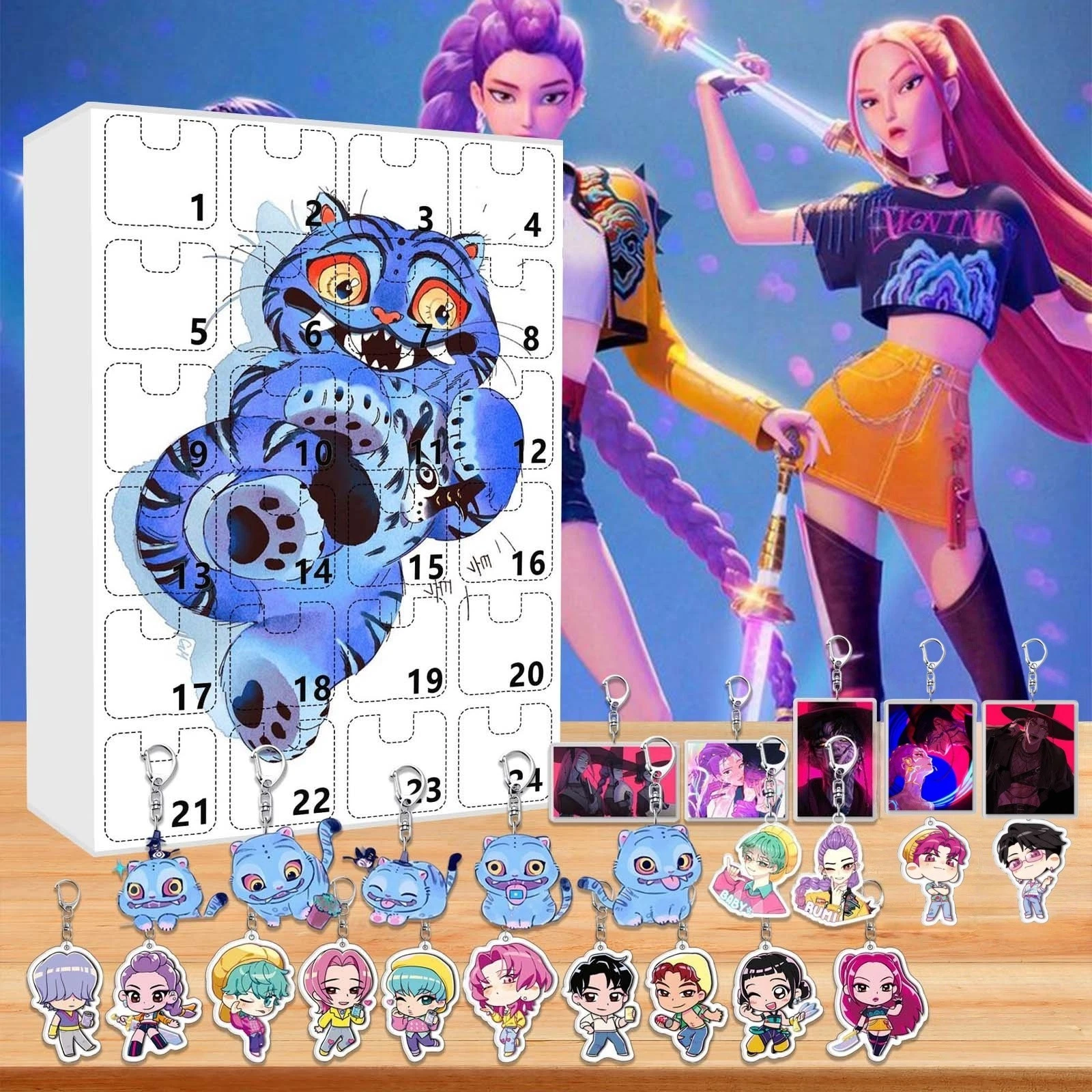 Kpop Demon Hunters Derpy 2025 Advent Calendar Halloween Blind Surprise Toys