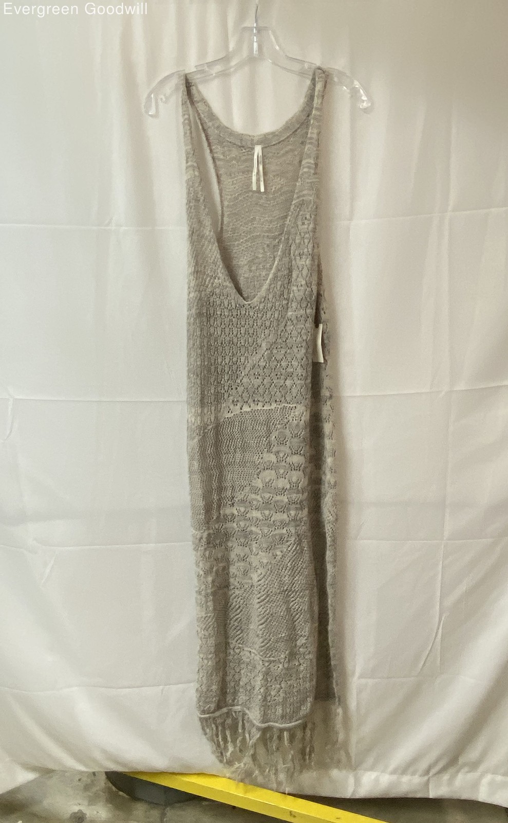Anthropologie Women's Gray Knit The Jungle Juice Sleeveless Sweater Dress Size S