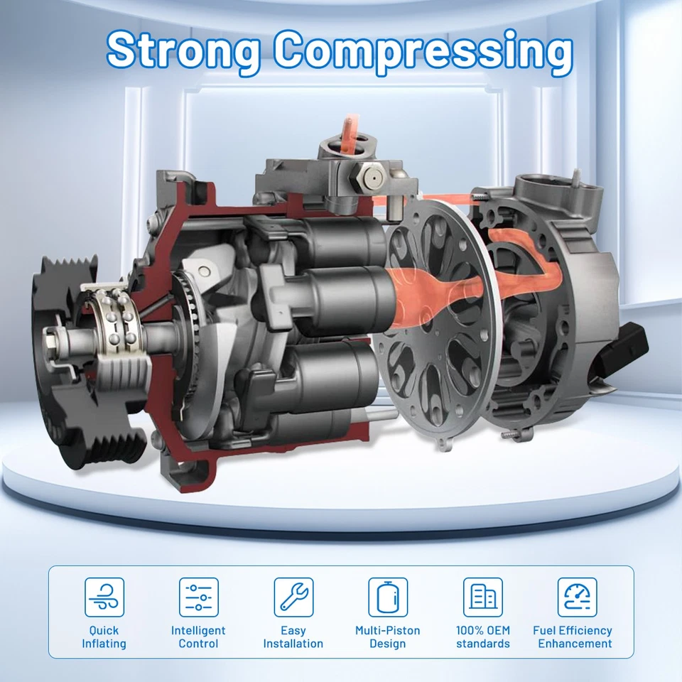 A/C AC Compressor with Clutch for 2004 2005 2006 2007 2008 Acura TSX - Image 4 of 4