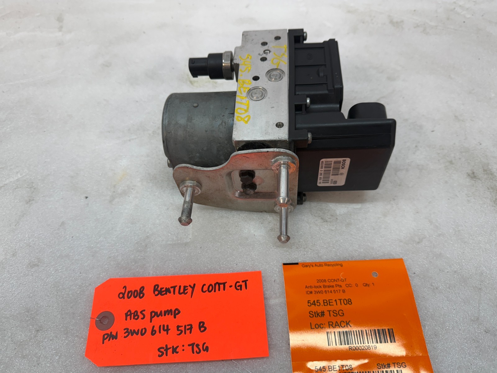 04-12 BENTLEY CONTINENTAL GT FLYING SPUR OEM ABS ANTI LOCK BRAKE PUMP 3W0614517B