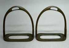 Vintage Brass Stirrups Maker’s Mark Unreadable Made In England