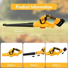 140 MPH Cordless Electric Leaf Blower, 21V Leaf Blower for Yard SidewalkCleaning