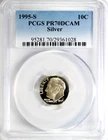 1995-S Silver Proof Roosevelt Dime PCGS PR70 DCAM #GA6-28