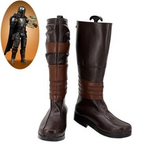 Star Wars: The Mandalorian Shoes Din Djarin Cosplay Men Boots Customized Boots