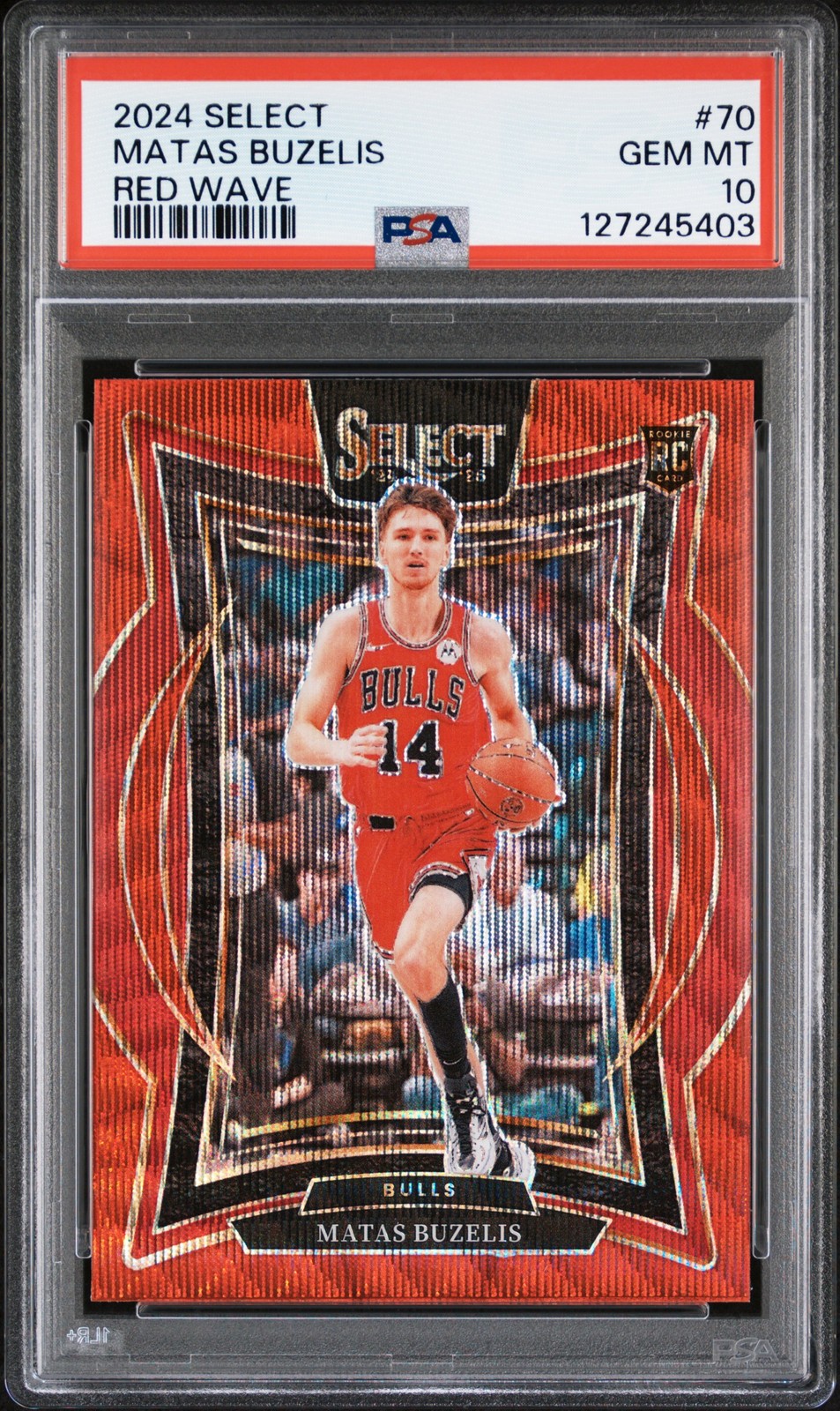 2024 PANINI SELECT RED WAVE #70 MATAS BUZELIS PSA 10