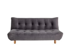 Habitat Kota 3 Seater Velvet Clic Clac Sofa Bed - Grey