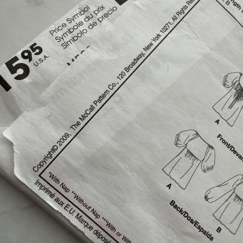 Top McCall’s M5931 modello da cucire Misses’ | NON TAGLIATO | Taglia: DD 12 • 14 • 16 • 18 - Foto 7 di 8