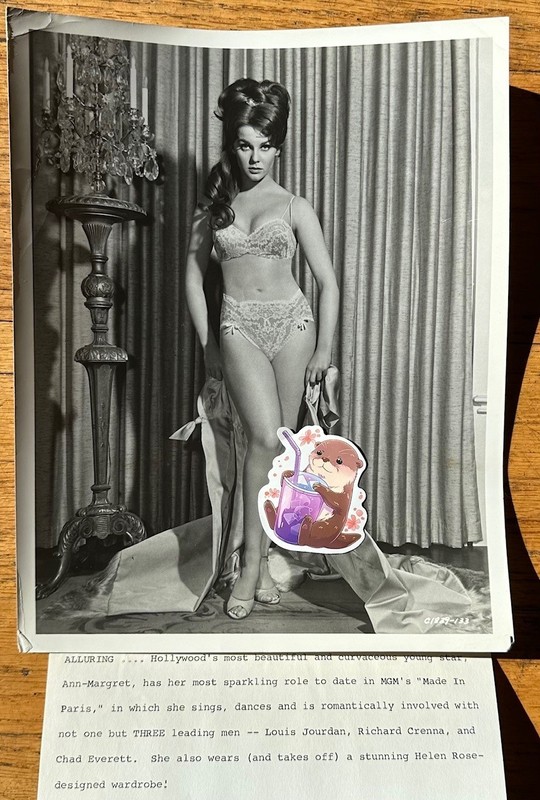 Young Anne-Margret original photo from MGM's "Made in Paris" movie