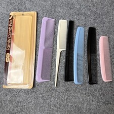 LOT 6 VTG 1984 Unbreakable Combs Stance Industry 90-116 Barber Hair Dresser READ