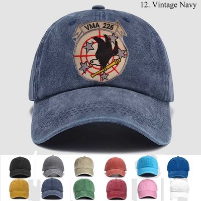 Customized Embroidered Hat USMC MARINE ATTACK SQUADRON VMA 225, Trucker Hat,Gift