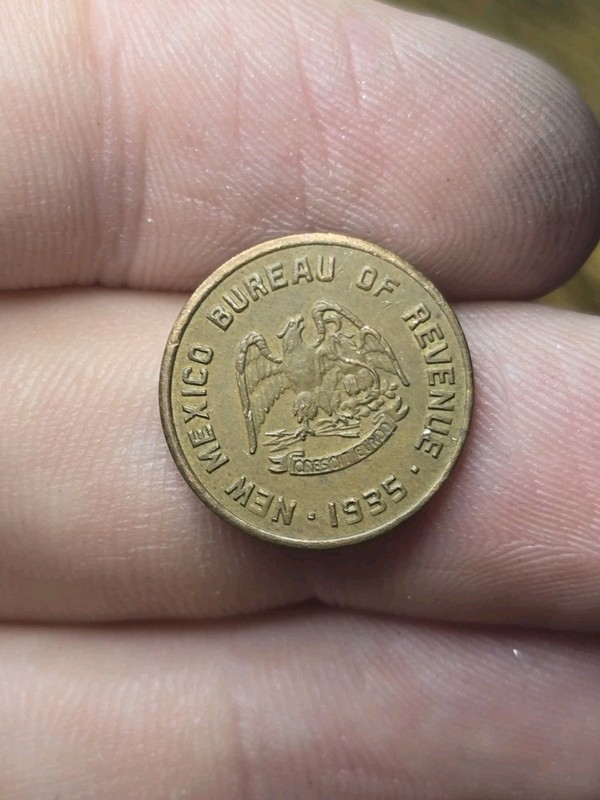 1935 New Mexico 5 Mills Tax Token Emergency School Tax Bureau Of Revenue Coin