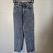 Levi's 900 Series Vintage Acid Wash Denim Jeans Girls 10 Slim 80s 90s